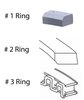 S93136-.50 Piston Ring Set for 1990-2010 Chrysler, Dodge 3.3L, 3.7L [0.50 mm Undersize] - image 2