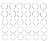 S96836-STD Piston Ring Set for 1996-2008 Ford, Mercury 3.8L, 3.9L, 4.2L [Standard Size] - image 1