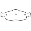 Z16 Evolution Ceramic Clean Ride Scorched Brake Pads w/Wear Sensor - image 1