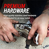 Front Low-Dust Ceramic Brake Pads with Mounting Hardware - image 1