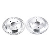 Power Stop drilled and slotted rotors give you the advantages of both drilled holes for cooling and - image 1