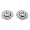 Power Stop drilled and slotted rotors give you the advantages of both drilled holes for cooling and - image 1