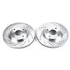 Power Stop drilled and slotted rotors give you the advantages of both drilled holes for cooling and - image 1