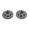 Cross-Drilled and Slotted Brake Rotors Front - image 1