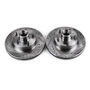 Cross-Drilled and Slotted Brake Rotors Front - image 1