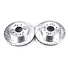 Cross-Drilled and Slotted Brake Rotors Rear - image 1