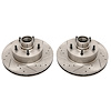 Power Stop drilled and slotted rotors give you the advantages of both drilled holes for cooling and - image 1