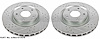 Cross-Drilled and Slotted Brake Rotors Front - image 1
