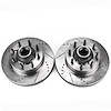 Cross Drilled And Slotted Brake Rotors Front - image 1