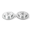 Cross-Drilled and Slotted Brake Rotors Rear Highest Quality G3000 Grade Casting Blanks Zinc-Plated f - image 1