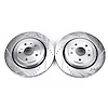 Rear Drilled/Slotted and Zinc-Plated Brake Rotors, 2016 Cadillac ATS - image 1