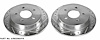 Cross-Drilled and Slotted Brake Rotors Rear - image 1