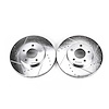 Power Stop drilled and slotted rotors give you the advantages of both drilled holes for cooling and - image 1