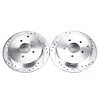 Power Stop drilled and slotted rotors give you the advantages of both drilled holes for cooling and - image 1