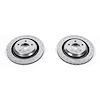 Cross-Drilled and Slotted Brake Rotors Rear Highest Quality G3000 Grade Casting Blanks Zinc-Plated f - image 1