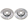 AR83110XPR Front Drilled, Slotted & Zinc Plated Brake Rotor Pair, Includes AR83110XL & AR83110XR