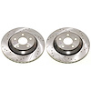 AR83111XPR Rear Drilled, Slotted & Zinc Plated Brake Rotor Pair, Includes AR83111XL & AR83111XR