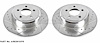 Cross-Drilled and Slotted Brake Rotors Rear - image 1