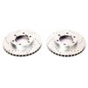 Evolution Drilled and Slotted Front Brake Rotors Fits Select 1971-1991 Chevy, GMC, Jeep Models [Pair] - image 2