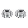 Cross-Drilled and Slotted Brake Rotors Rear Highest Quality G3000 Grade Casting Blanks Zinc-Plated f - image 1