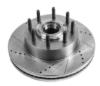 Evolution Drilled and Slotted Brake Rotor, Rear - image 1