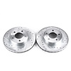 Cross-Drilled and Slotted Brake Rotors Front - image 1