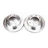 Cross-Drilled and Slotted Brake Rotors Rear - image 1