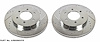 Cross-Drilled and Slotted Brake Rotors Front - image 1