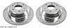 Cross-Drilled and Slotted Brake Rotors Rear - image 1