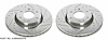 Cross-Drilled and Slotted Brake Rotors Front - image 1