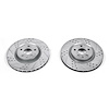 Cross-Drilled and Slotted Brake Rotors Front - image 1