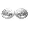 Cross-Drilled and Slotted Brake Rotors Rear - image 1