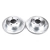 Cross-Drilled and Slotted Brake Rotors Front - image 1