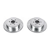 Cross-Drilled and Slotted Brake Rotors Rear Highest Quality G3000 Grade Casting Blanks Zinc-Plated f - image 1
