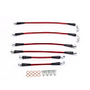 Braided Stainless Steel Hose Kit - 1995-1997 Chevrolet Camaro/Pontiac Firebird w/Rear Drum Brakes - Front & Rear Set - image 1