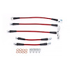 Braided Stainless Steel Hose Kit - 1998-2002 Chevrolet Camaro/Pontiac Firebird w/o Traction Control - Front & Rear Set - image 1