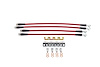 Braided Stainless Steel Hose Kit - 2004-2009 Cadillac XLR-V - 2005-2013 Chevy Corvette (Except Z51) - Front & Rear Set - image 1