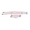 Braided Stainless Steel Hose Kit - 1992-1995 Honda Civic DX/LX - 1993-1995 Civic del Sol S - Front & Rear Set - image 1