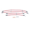 Braided Stainless Steel Hose Kit - 1992-1995 Honda Civic SI - 1993-1997 Civic del Sol SI - Without ABS - Front & Rear Set - image 1