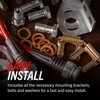 Braided Stainless Steel Hose Kit - 2002-2006 Mitsubishi Lancer Evolution - Front & Rear Set - image 2
