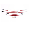 Braided Stainless Steel Hose Kit - 1994-1999 Mitsubishi Eclipse - Front & Rear Set - image 1