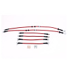 Braided Stainless Steel Hose Kit - 2009-2015 Mitsubishi Lancer Ralliart 2.0L Turbo AWD - Front & Rear Set - image 1
