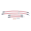 Braided Stainless Steel Hose Kit - 1996-1998 Nissan 240SX - 4-Lug & 5-Lug - Front & Rear Set - image 1