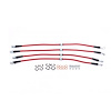 Braided Stainless Steel Hose Kit - 1990-1999 Subaru Legacy w/Rear Disc Brakes - 1998-2001 Impreza RS - Front & Rear Set - image 1