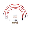 Braided Stainless Steel Hose Kit - 2007-2017 Jeep Wrangler JK w/4 in. Lift - Front & Rear Set - image 1