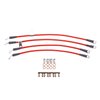 Braided Stainless Steel Hose Kit - 2010-2016 Hyundai Genesis Coupe w/1 & 4 Piston Calipers - Front & Rear Set - image 2