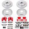 Z36 Truck and Tow Premium Carbon-Fiber Ceramic Pad, Fully Coated Rotor, and Powder Coated Caliper Kit for 2004-2005 Nissan TITAN