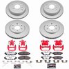 Z36 Truck and Tow Premium Carbon-Fiber Ceramic Pad, Fully Coated Rotor, and Powder Coated Caliper Kit for 2009-2012 Suzuki
