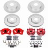 Z23 Daily Driver Premium Carbon-Fiber Ceramic Pad, Fully Coated Rotor, and Powder Coated Caliper Kit for 2007-2012 Nissan Sentra