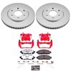 Z36 Truck and Tow Premium Carbon-Fiber Ceramic Pad, Fully Coated Rotor, and Powder Coated Caliper Kit for 2009-2012 Suzuki